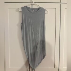 Athleta Light Blue Asymmetrical Tank Top